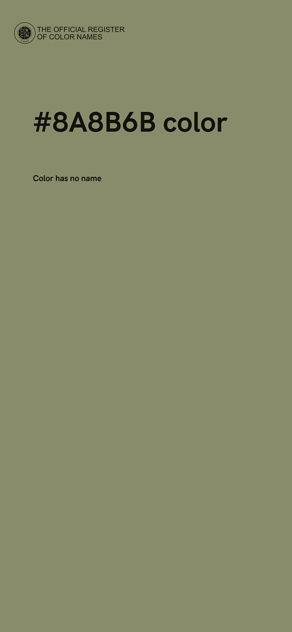 #8A8B6B color image
