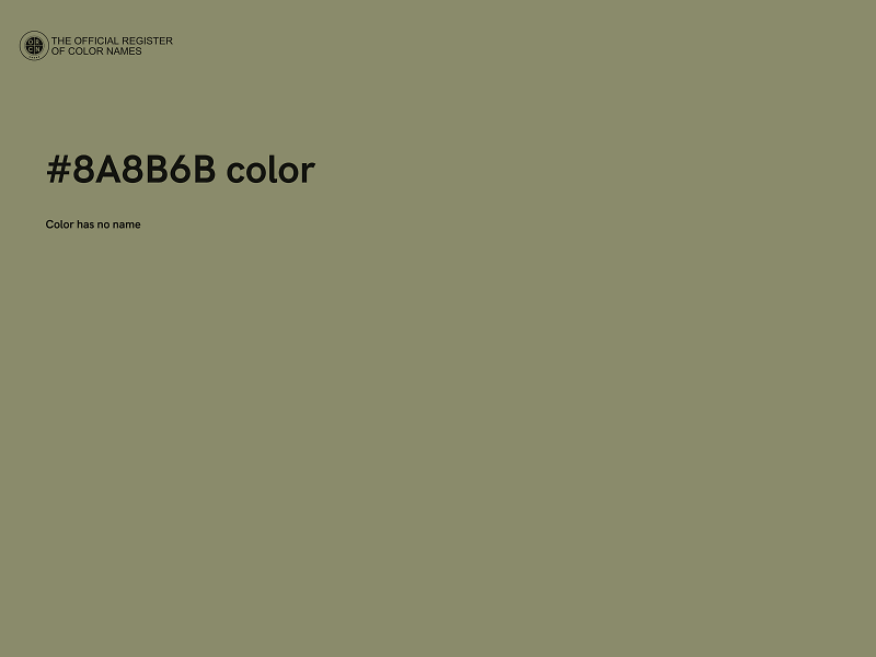 #8A8B6B color image