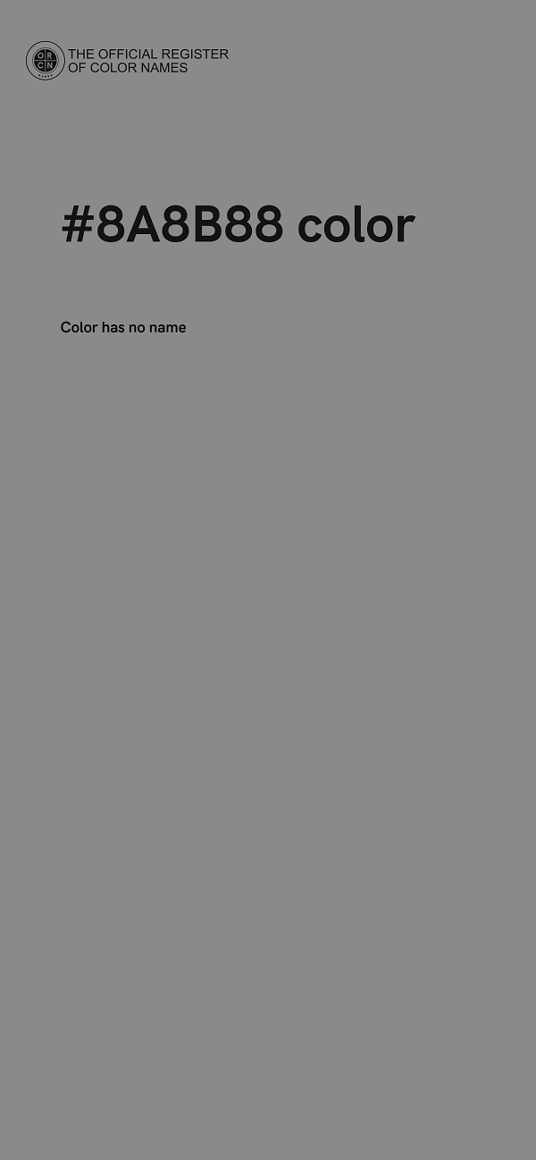 #8A8B88 color image