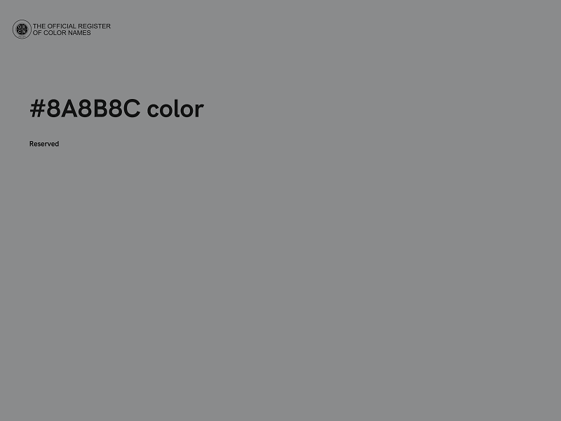 #8A8B8C color image