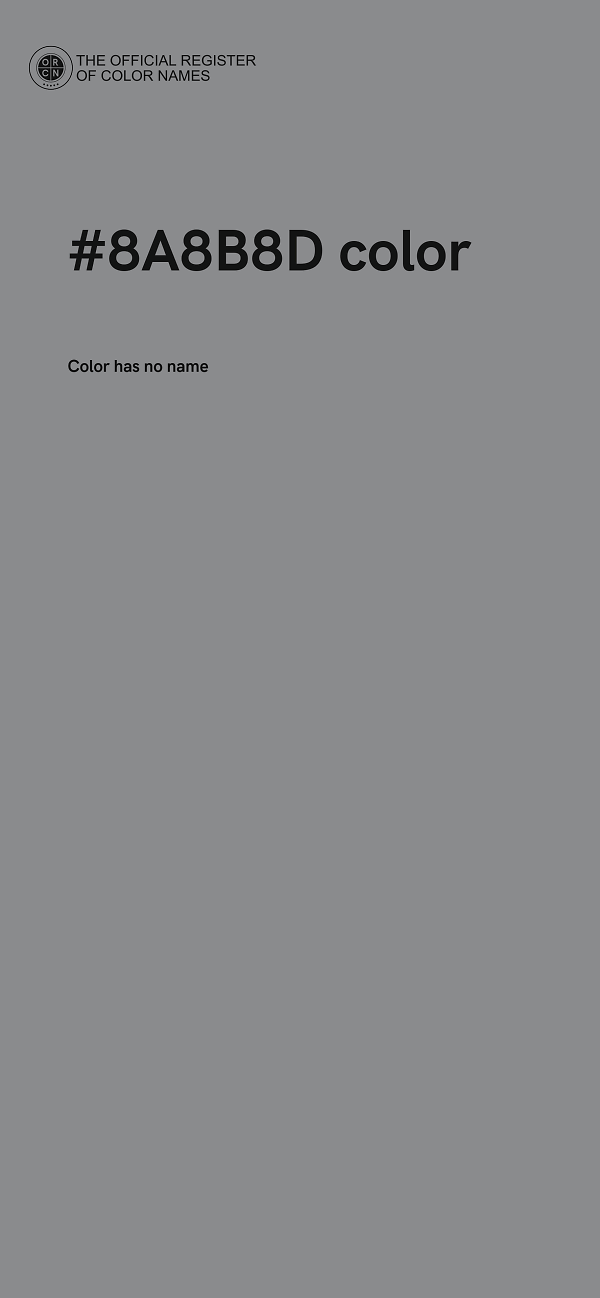 #8A8B8D color image