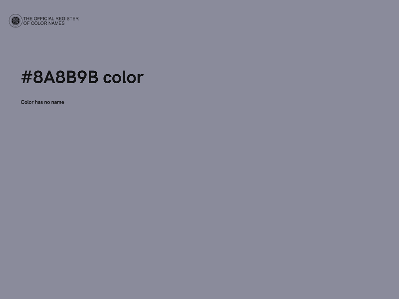 #8A8B9B color image