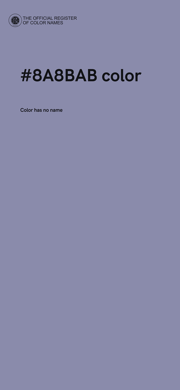 #8A8BAB color image