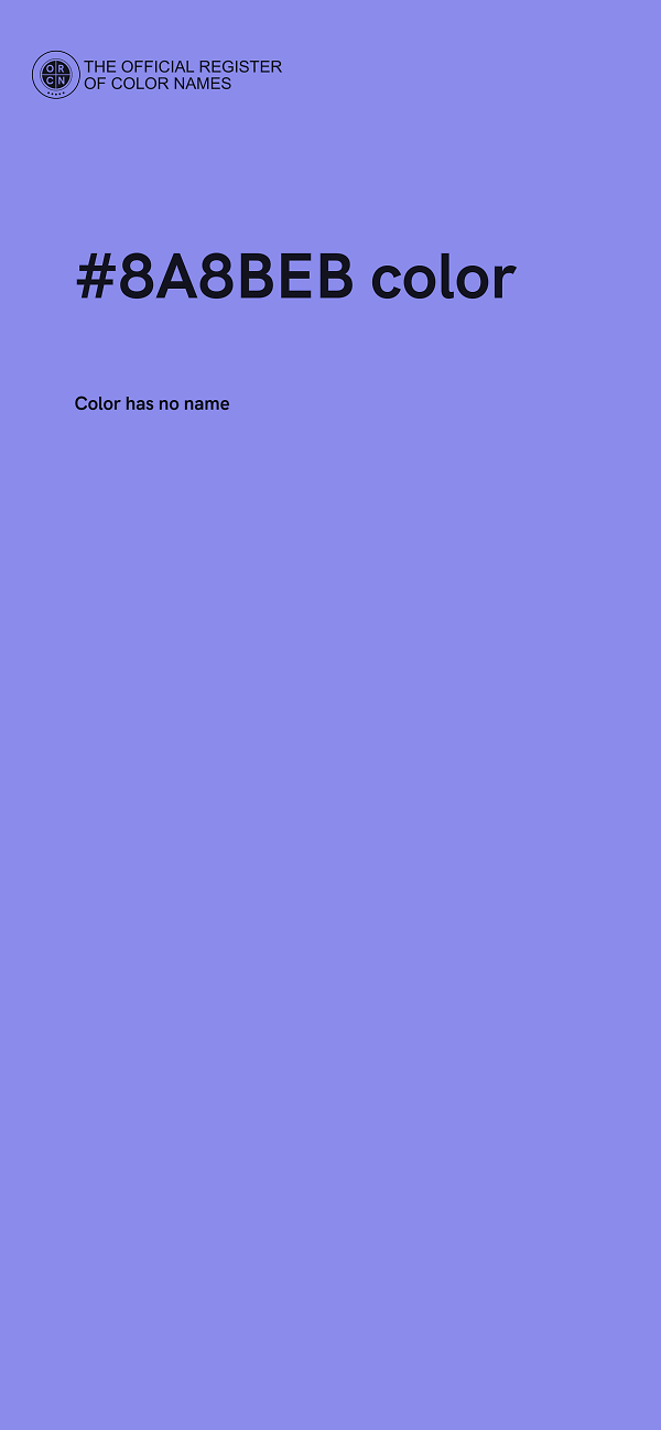 #8A8BEB color image