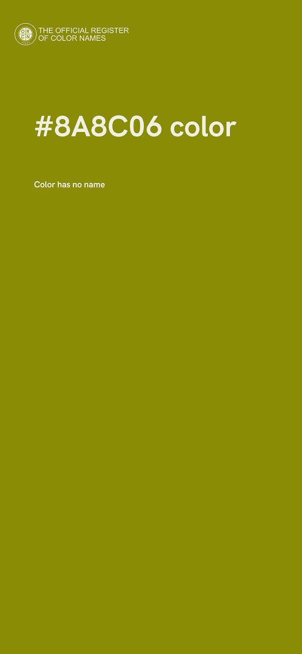 #8A8C06 color image
