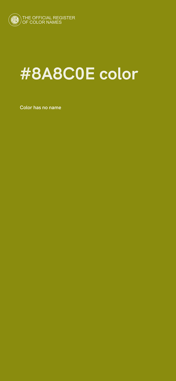 #8A8C0E color image