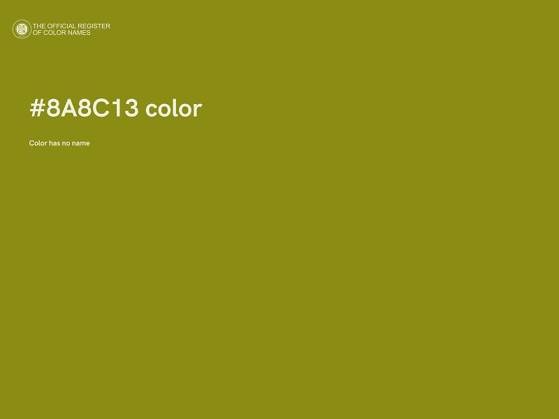 #8A8C13 color image