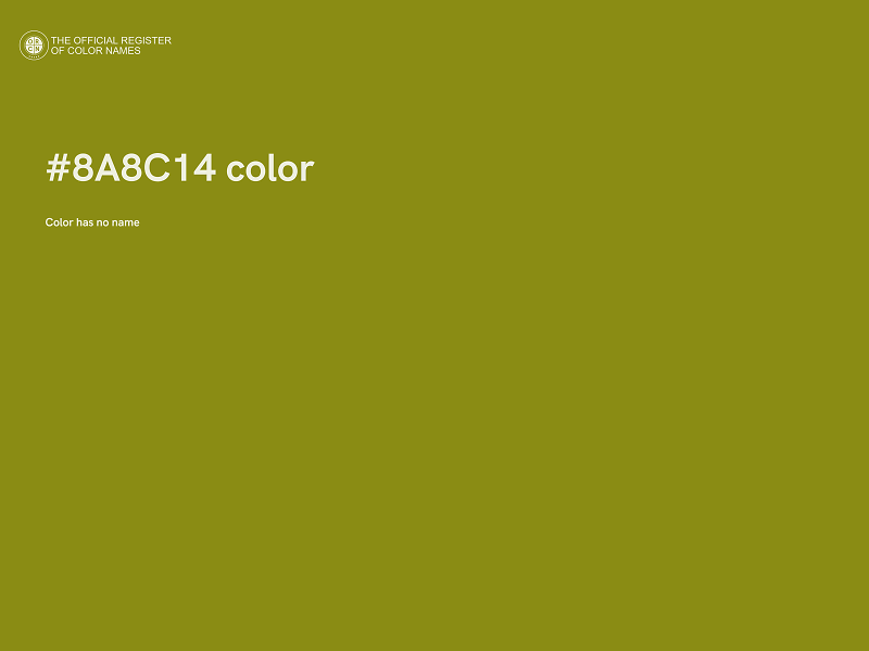#8A8C14 color image