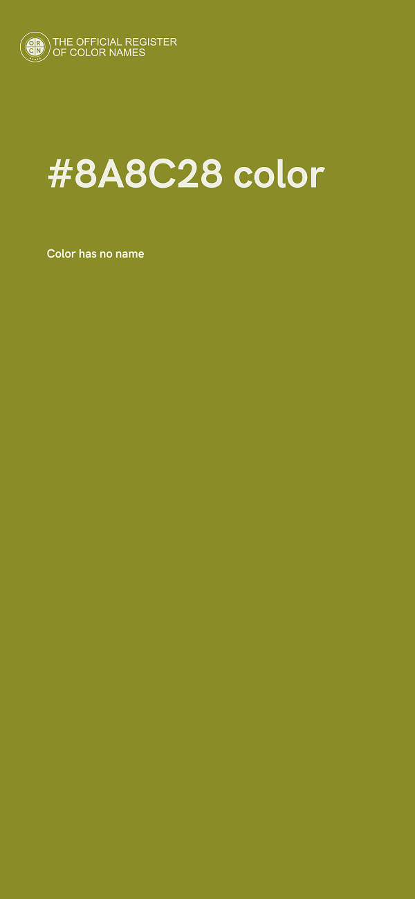 #8A8C28 color image