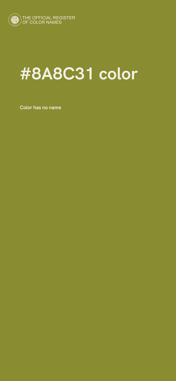 #8A8C31 color image