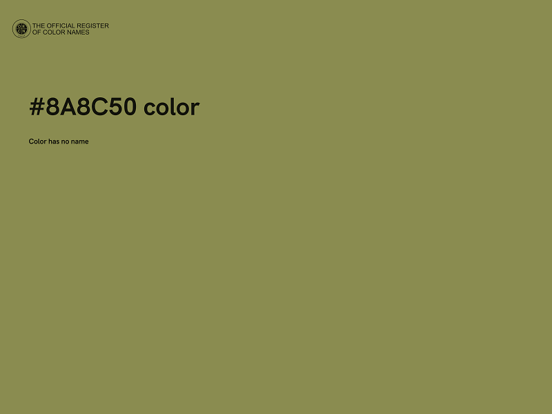 #8A8C50 color image