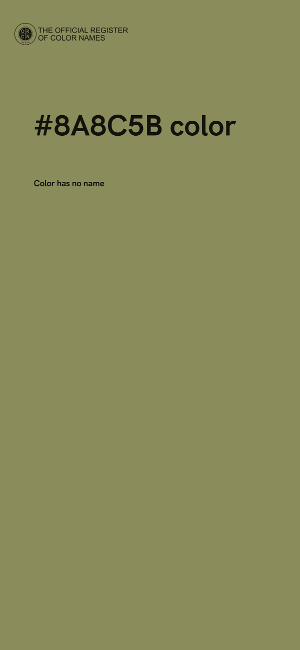 #8A8C5B color image
