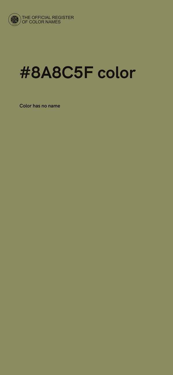 #8A8C5F color image