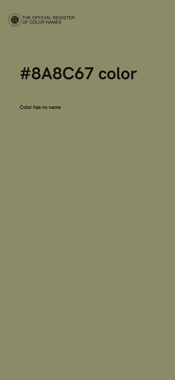 #8A8C67 color image