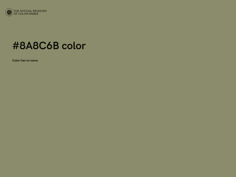#8A8C6B color image