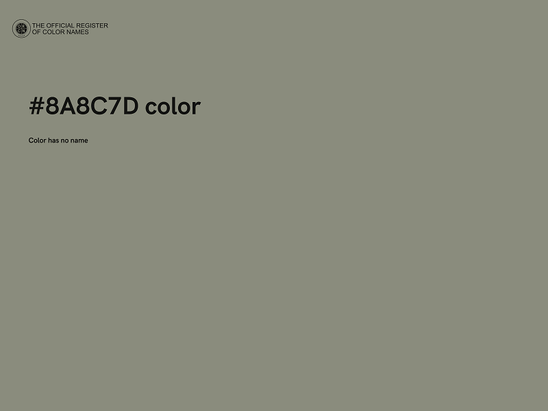 #8A8C7D color image