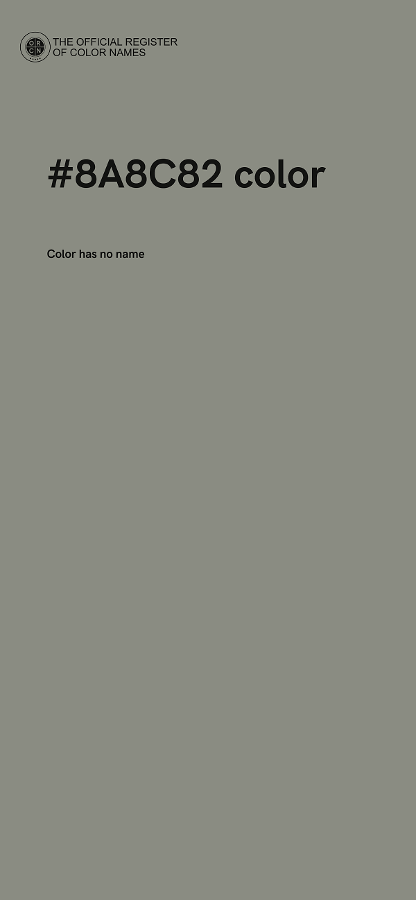 #8A8C82 color image