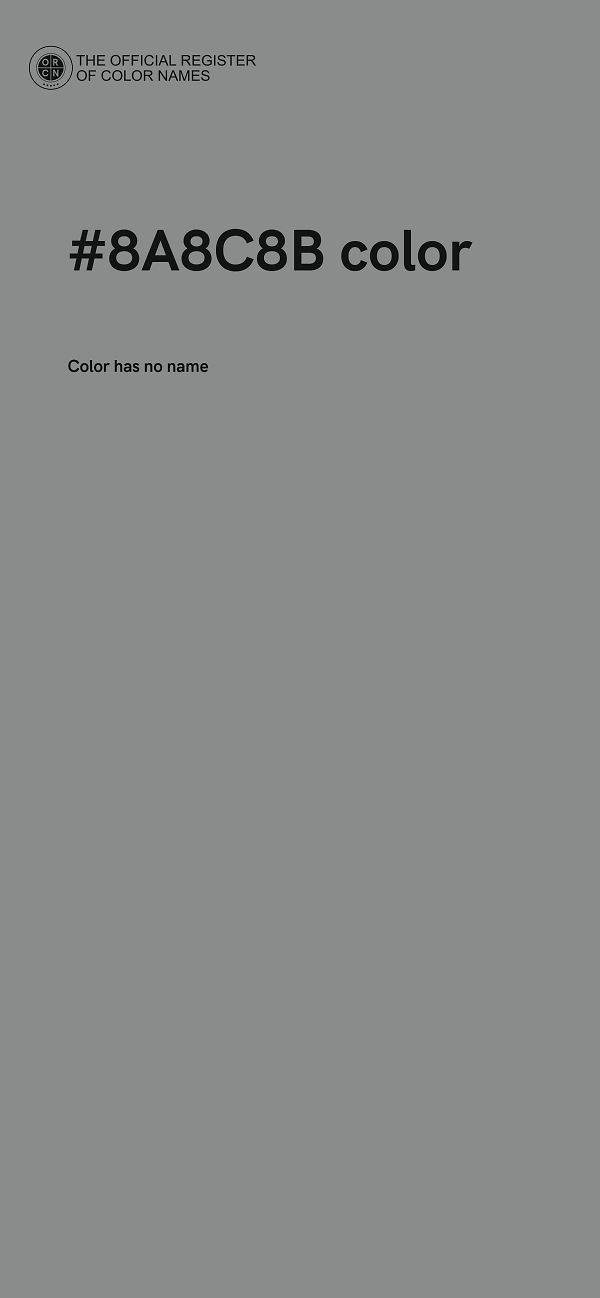 #8A8C8B color image