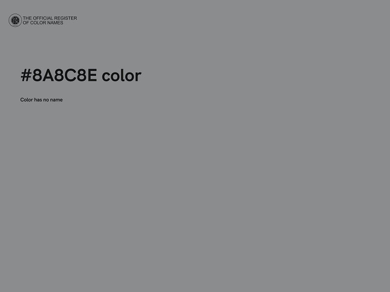 #8A8C8E color image