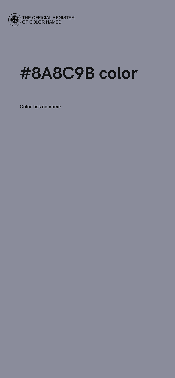 #8A8C9B color image