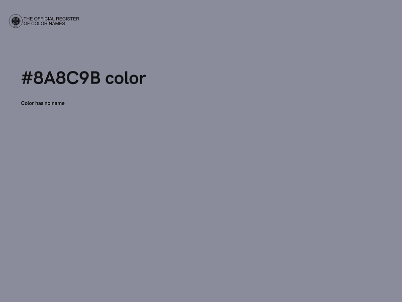 #8A8C9B color image
