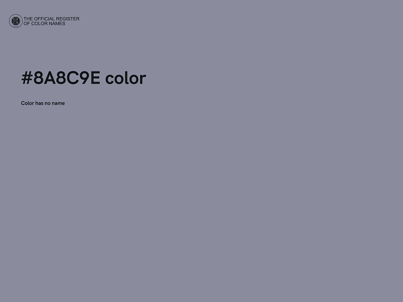 #8A8C9E color image