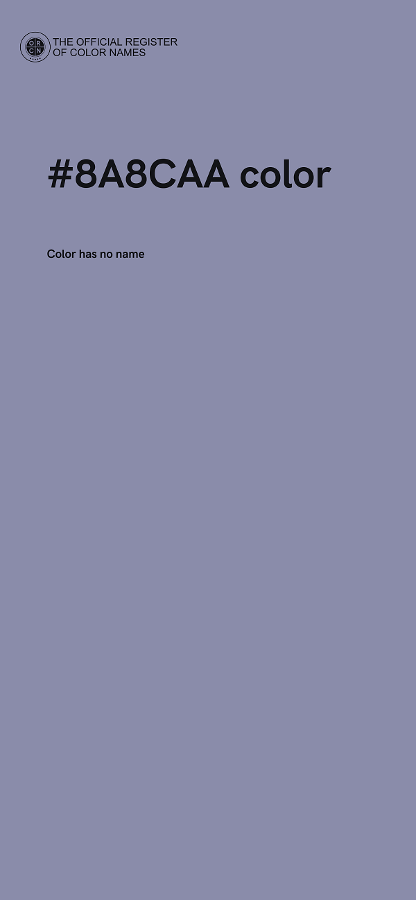 #8A8CAA color image