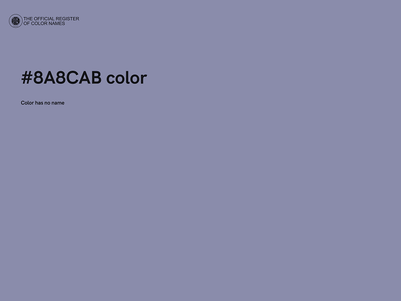#8A8CAB color image