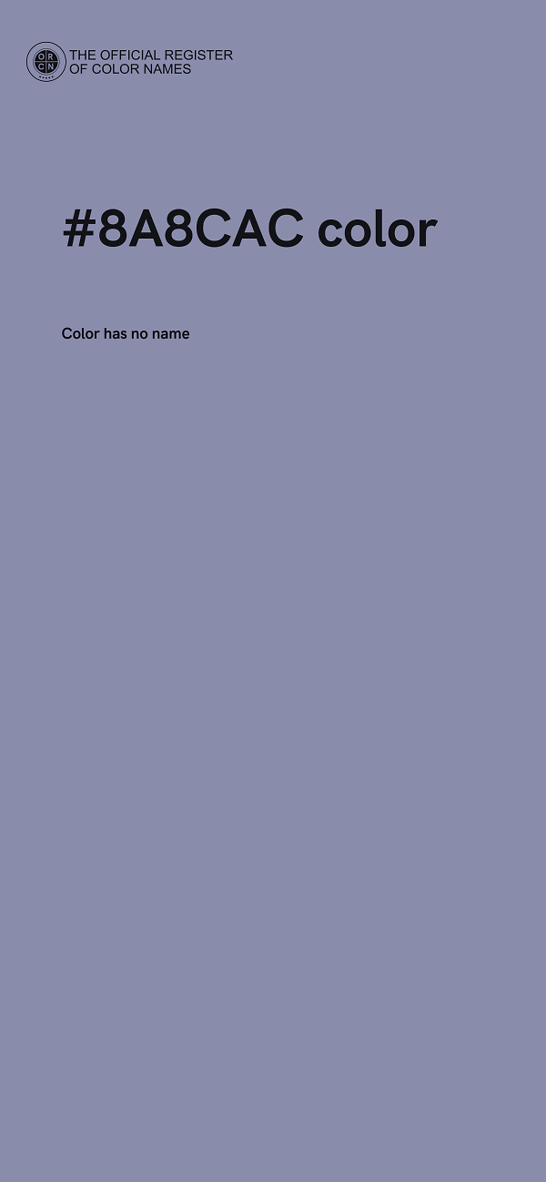 #8A8CAC color image