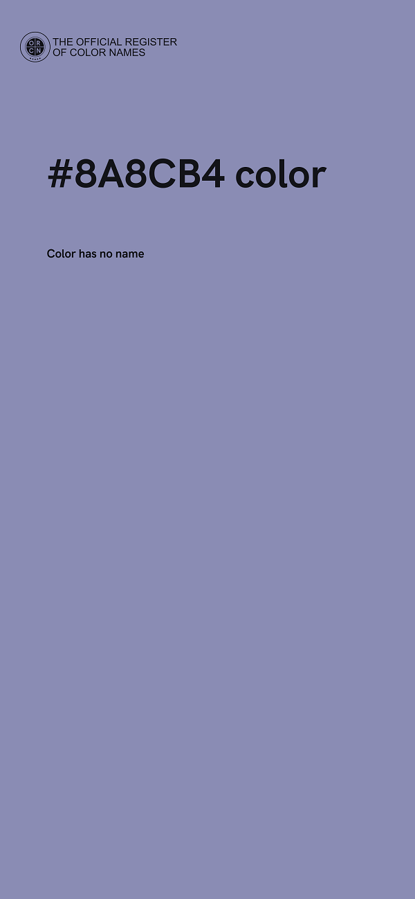 #8A8CB4 color image