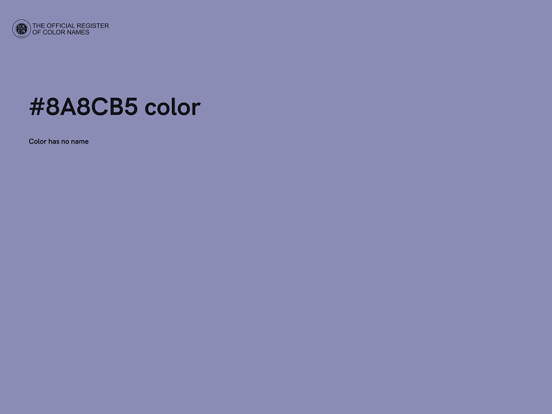 #8A8CB5 color image