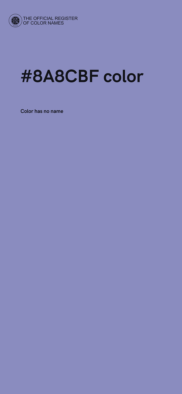 #8A8CBF color image