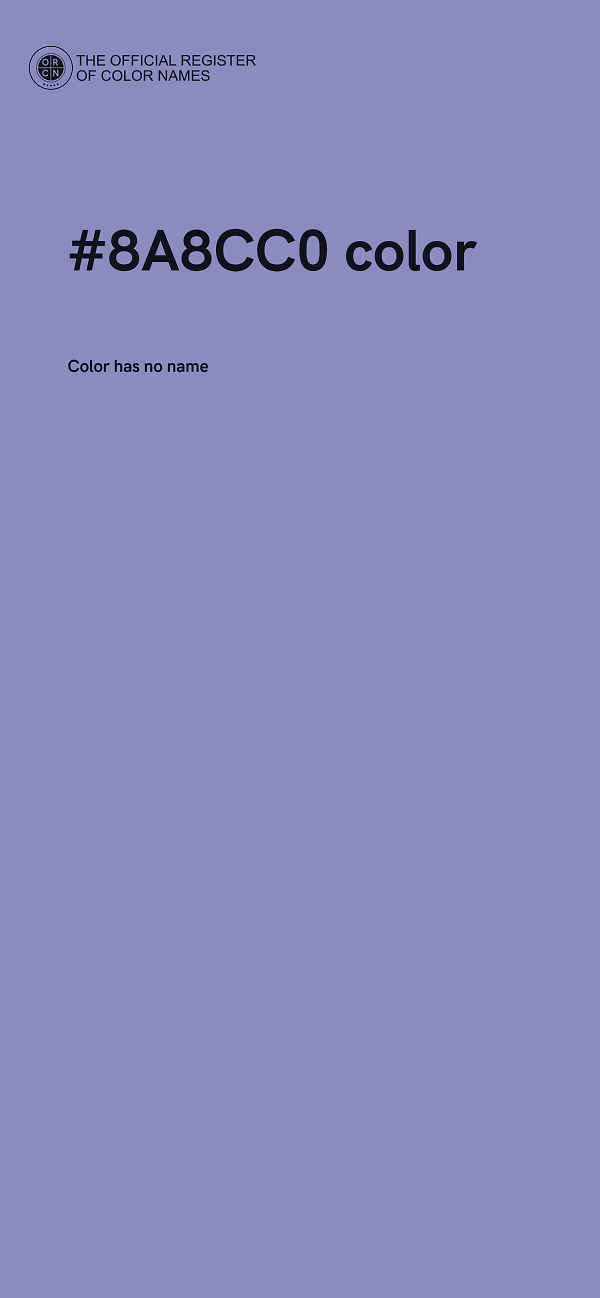 #8A8CC0 color image