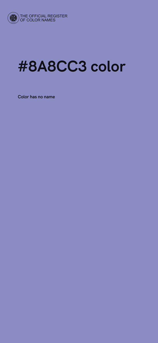 #8A8CC3 color image