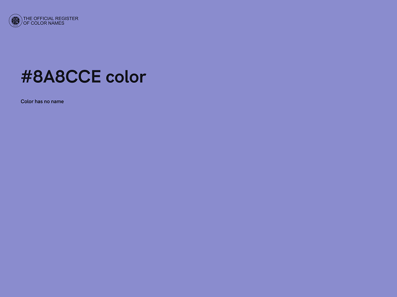 #8A8CCE color image