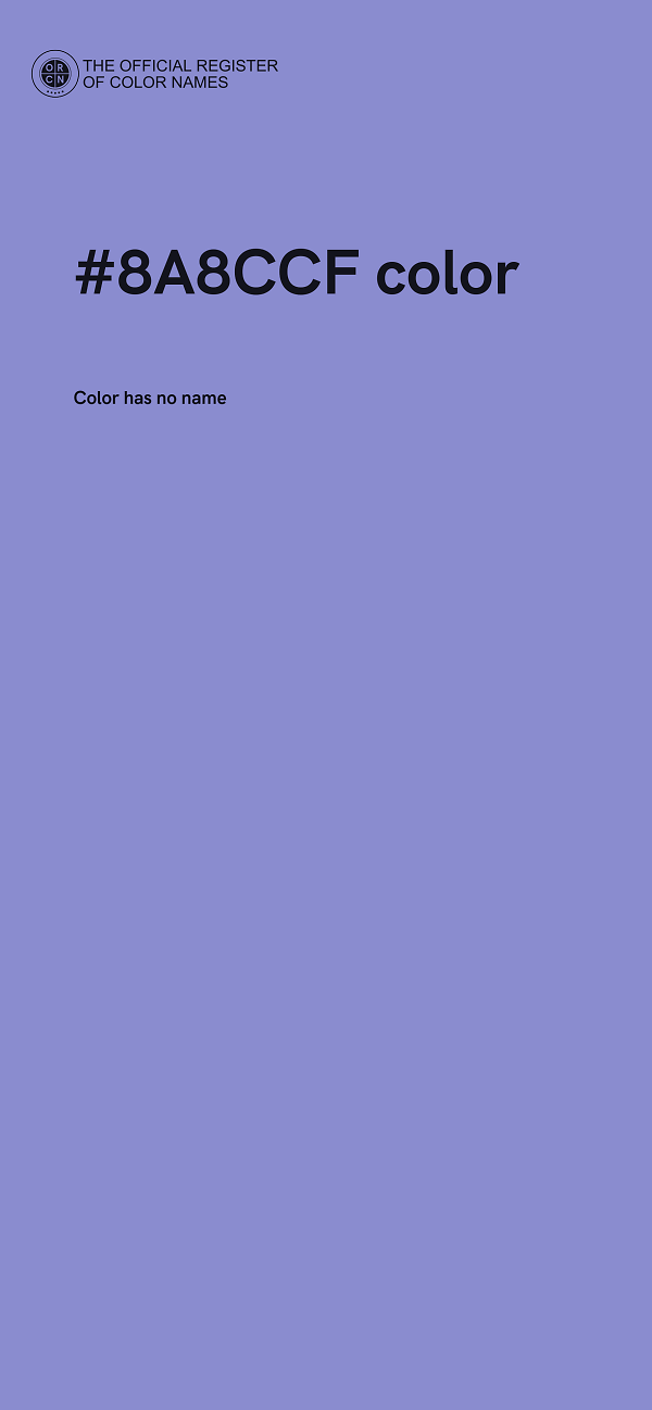 #8A8CCF color image