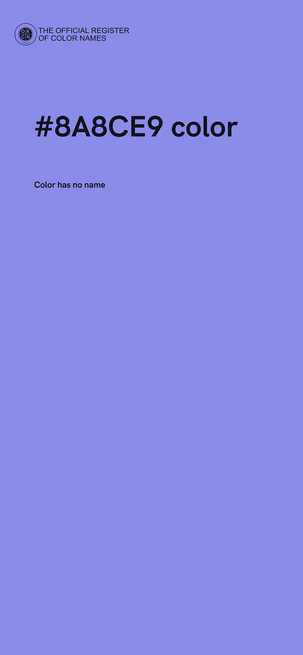#8A8CE9 color image