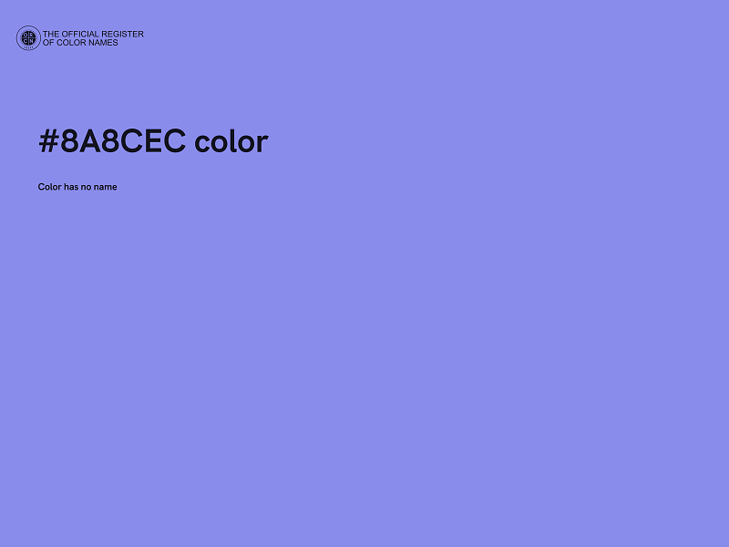 #8A8CEC color image