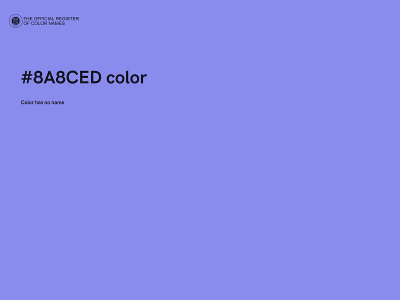 #8A8CED color image