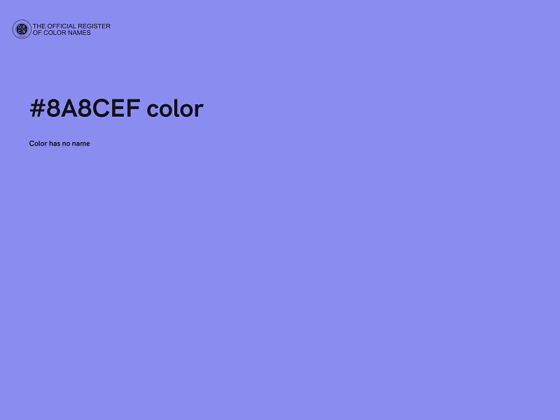 #8A8CEF color image