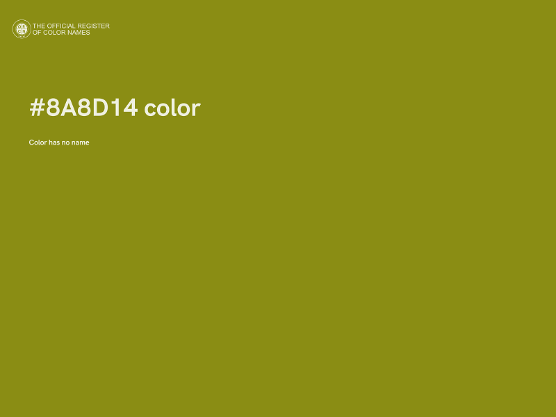 #8A8D14 color image