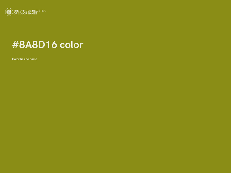 #8A8D16 color image
