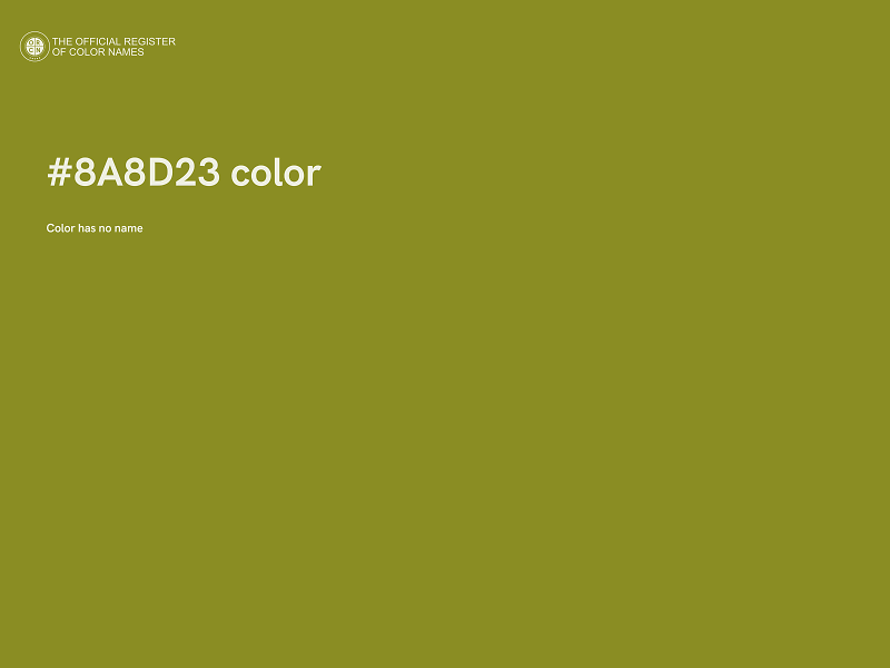 #8A8D23 color image