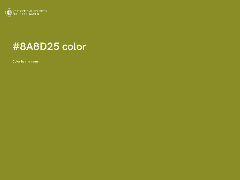 #8A8D25 color image