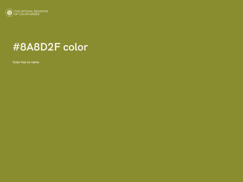 #8A8D2F color image