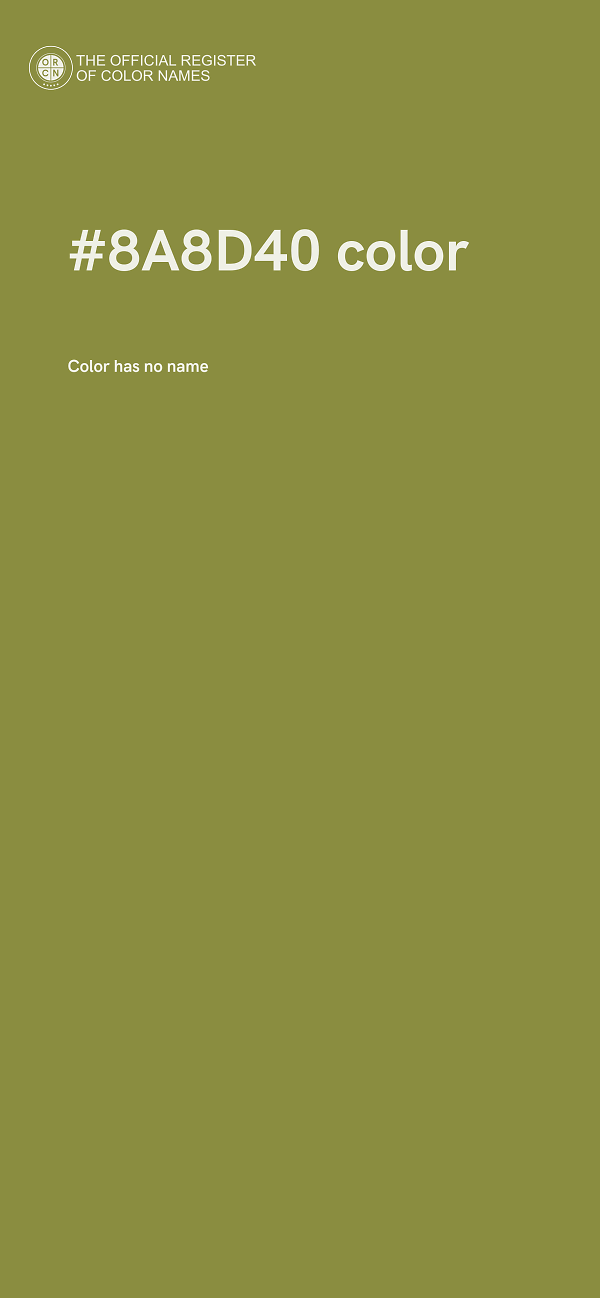#8A8D40 color image