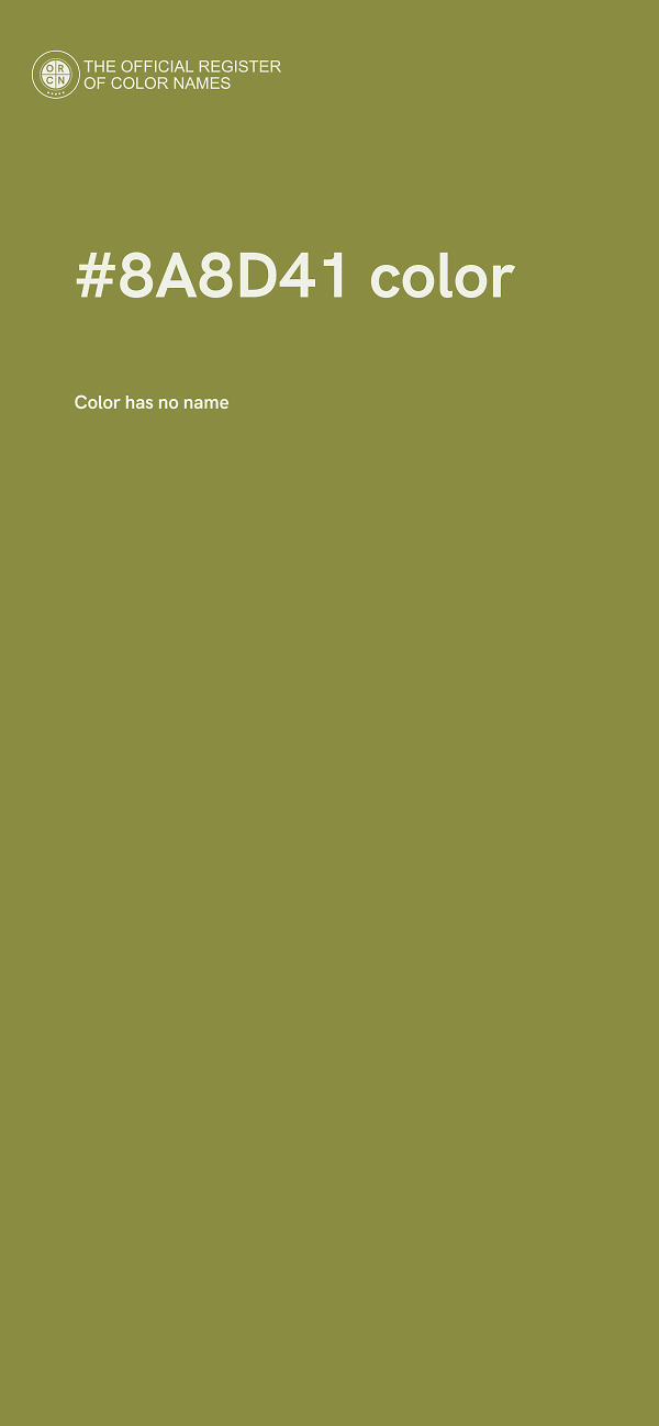 #8A8D41 color image