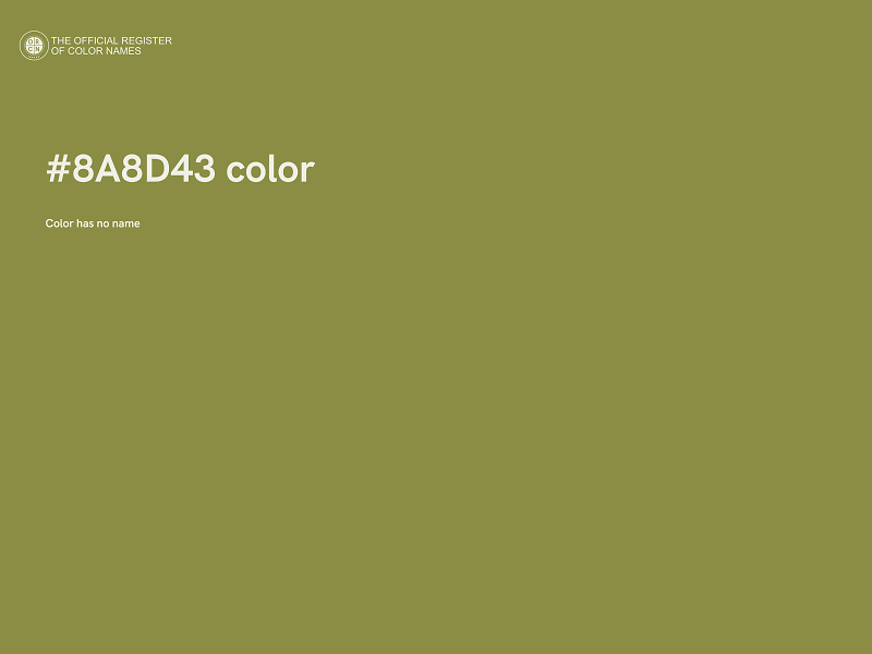 #8A8D43 color image