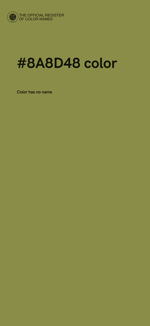 #8A8D48 color image