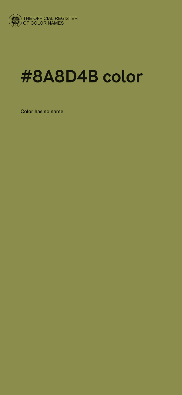 #8A8D4B color image